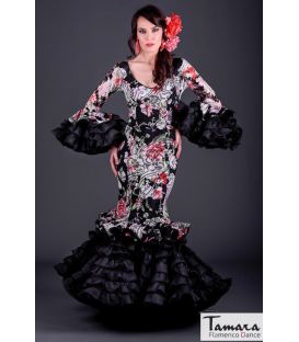 trajes de flamenca - Vestido de flamenca TAMARA Flamenco - Talla 40 - Alhambra Estampado negro (Igual foto)