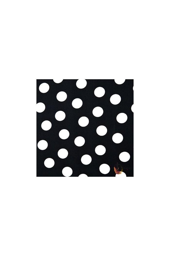 Maillot, body et haut de flamenco FEMME modèle Top Granada - Viscose Noir avec petits points blancs