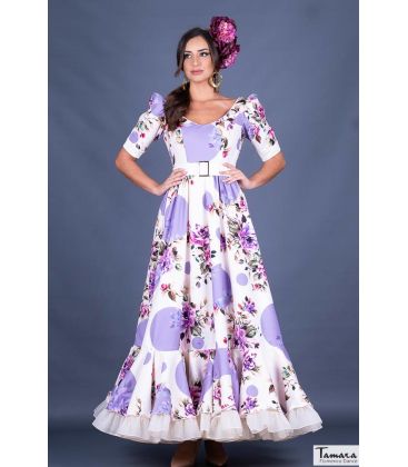 trajes de flamenca 2023 - Traje de flamenca TAMARA Flamenco - Vestido de flamenca Esmeralda aires de feria 2023