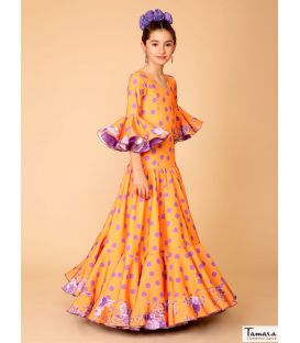traje de flamenca infantil bajo pedido - Aires de Feria - Traje de flamenca Venus niña