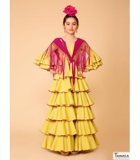 traje de flamenca infantil bajo pedido - Aires de Feria - Traje de flamenca Selene niña