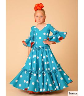 traje de flamenca infantil 2023 - Aires de Feria - Traje de flamenca Rosa niña