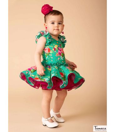 traje de flamenca infantil 2023 - Aires de Feria - Traje de flamenca Aura niña aires de feria