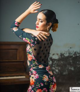bodycamiseta flamenca mujer bajo pedido - Maillots/Bodys/Camiseta/Top TAMARA Flamenco - Body Elqui - Punto elástico Estampado