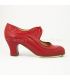 zapatos de flamenco profesionales personalizables - Begoña Cervera - Angelito piel rojo