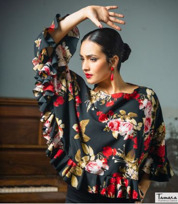 bodycamiseta flamenca mujer bajo pedido - Maillots/Bodys/Camiseta/Top TAMARA Flamenco - Top Batuco - Crep