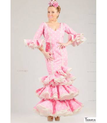 robes flamenco en stock livraison immédiate - Vestido de flamenca TAMARA Flamenco - Taille 36 - Cantares Robe flamenca