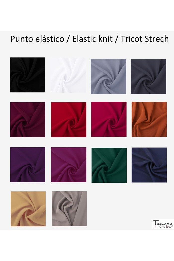  Body/Camiseta flamenca MUJER model Celia body - Elastic point Dark Cardinal