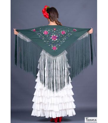 spanish shawls - - Florencia Shawl - Multicolor Cardenal Embroidered