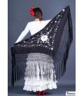 Roma Shawl - White Embroidered (In Stock)