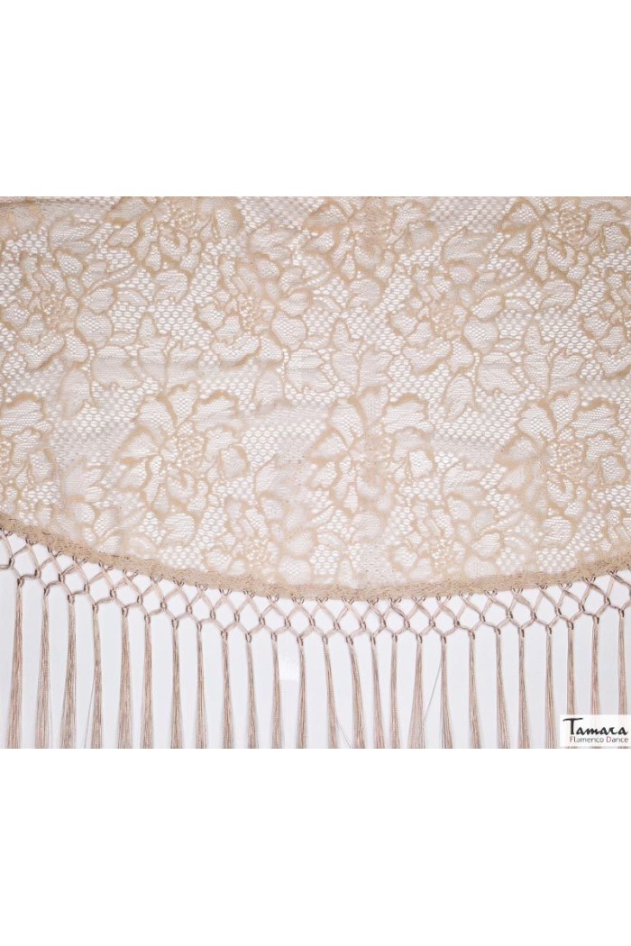 Châle foire uni/imprimé/lacé modèle Châle Femme - Dentelle Rose poudré
