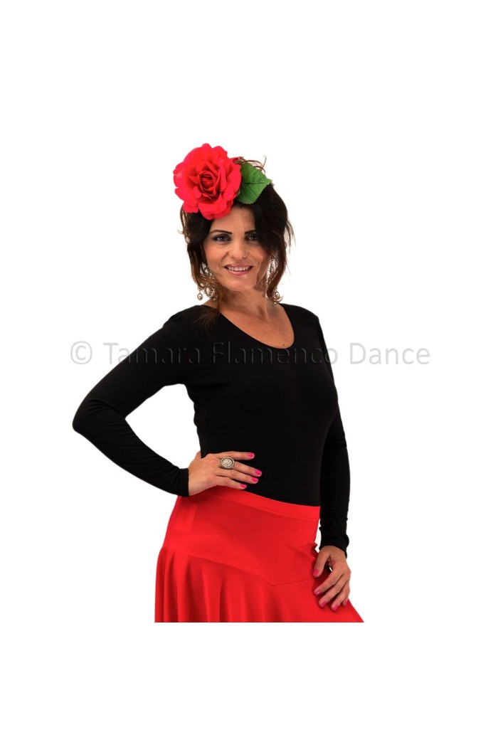 Outlet Ballet y Danza modelo Body Tamara (manga larga) - Poliamida Blanco