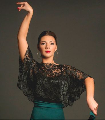 bodyt shirt flamenco femme sur demande - Maillots/Bodys/Camiseta/Top TAMARA Flamenco - Top Portento - Dentelle