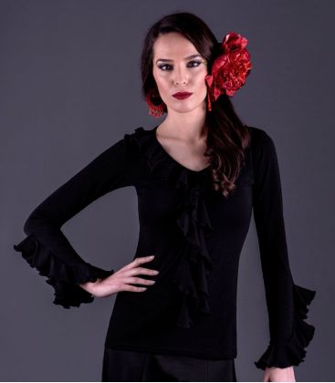 bodyt shirt flamenco woman by order - - Tarifa - Viscose