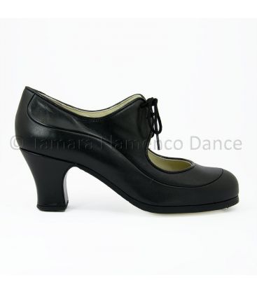 zapatos de flamenco profesionales personalizables - Begoña Cervera - Angelito negro piel