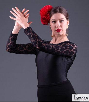 bodycamiseta flamenca mujer bajo pedido - - Body Tiento - Lycra y encaje