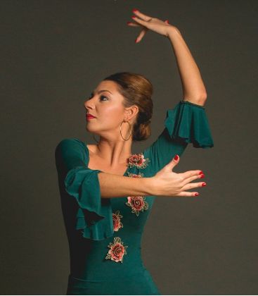 bodycamiseta flamenca mujer bajo pedido - Maillots/Bodys/Camiseta/Top TAMARA Flamenco - Camiseta Primavera - Viscosa