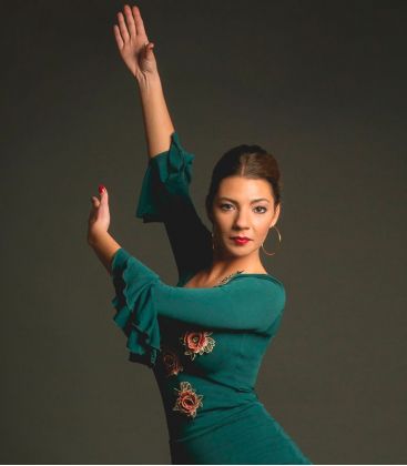 bodycamiseta flamenca mujer bajo pedido - Maillots/Bodys/Camiseta/Top TAMARA Flamenco - Camiseta Primavera - Viscosa