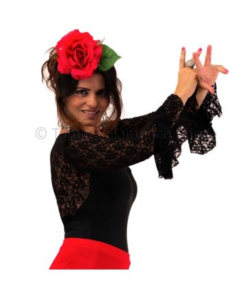 bodycamiseta flamenca mujer bajo pedido - Maillots/Bodys/Camiseta/Top TAMARA Flamenco - 