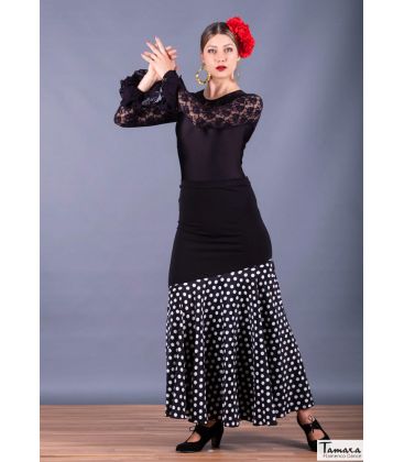 flamenco skirts woman in stock - - Granada Medium polka dot - Viscose and Koshivo (In stock)