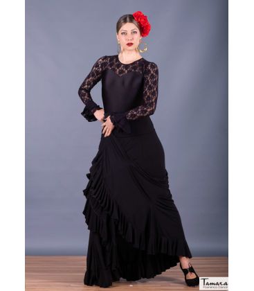 flamenco skirts woman in stock - Falda Flamenca TAMARA Flamenco - Victoria - Elastic knit (In Stock)