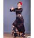 Falda Carmela - Tul y Punto elástico Estampado (En Stock) - faldas flamencas mujer en stock - Falda Flamenca TAMARA Flamenco 