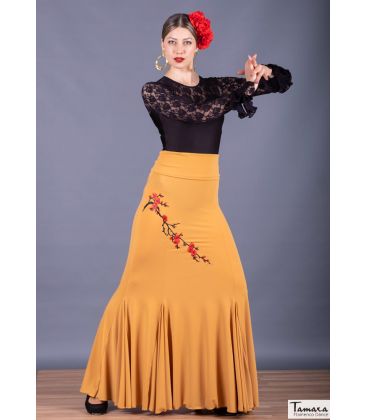 faldas flamencas mujer en stock - Falda Flamenca DaveDans - Azucena - Punto elástico (En stock)