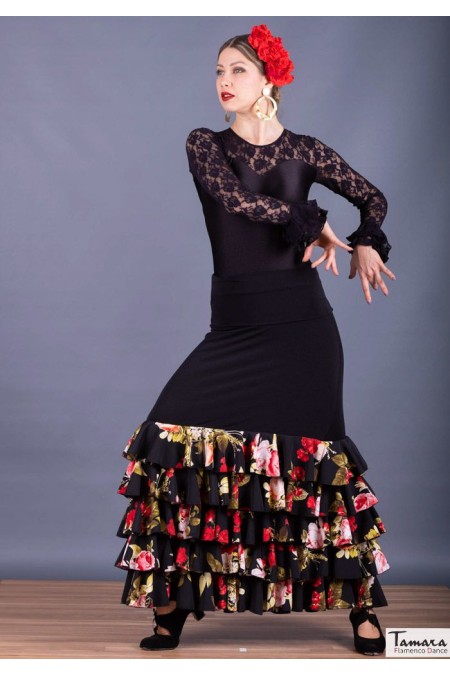  Outlet Flamenco wardrobe model Monica - Stretch knitted and crep Red