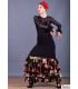 jupes de flamenco femme sur demande - Falda Flamenca TAMARA Flamenco - Monroy - Tricot élastique et crêpe