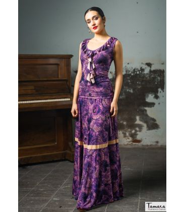 jupes de flamenco femme sur demande - Falda Flamenca DaveDans - Tagua - Tricot élastique
