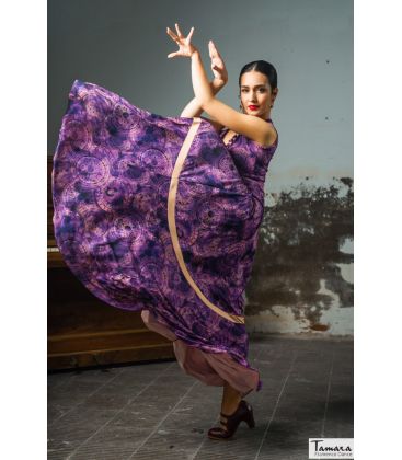 flamenco skirts for woman by order - Falda Flamenca TAMARA Flamenco - Tagua - Elastic knit