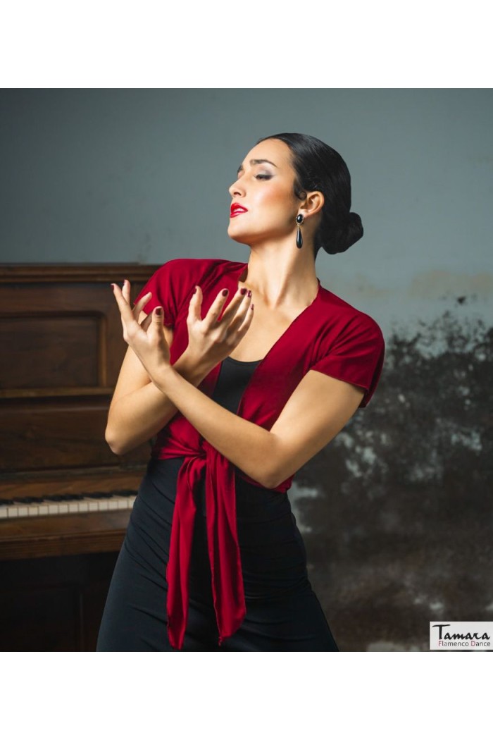  Body/Camiseta flamenca MUJER model Cardigan Hiba - Elastic knit Black