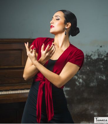 bodyt shirt flamenco woman by order - Maillots/Bodys/Camiseta/Top TAMARA Flamenco - Cardigan Hiba - Elastic knit