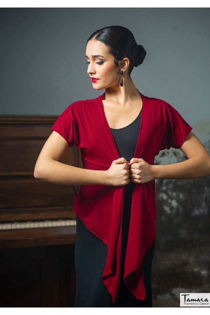  Body/Camiseta flamenca MUJER model Cardigan Hiba - Elastic knit Black