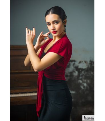 bodycamiseta flamenca mujer bajo pedido - Maillots/Bodys/Camiseta/Top TAMARA Flamenco - Cardigan Hiba - Punto elástico