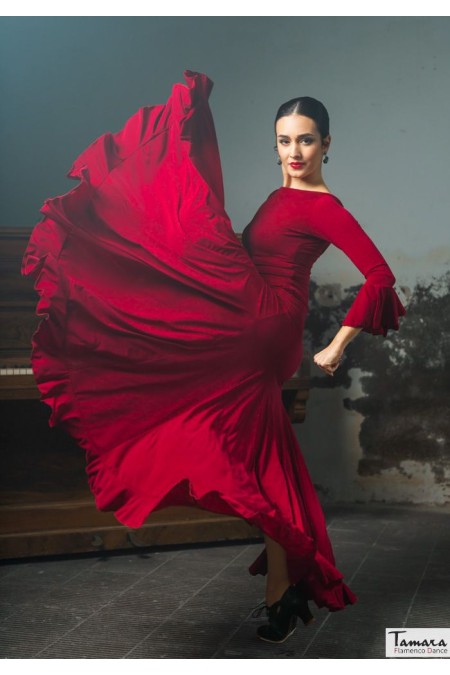 Jupes flamenco FEMME modèle Jupe flamenco Talagante - Tricot élastique 