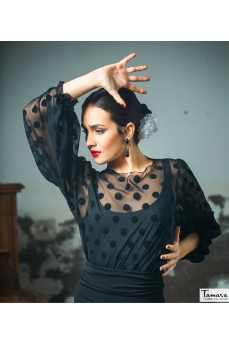  Body/Camiseta flamenca MUJER model Body Bulnes - Tulle and velvet 
