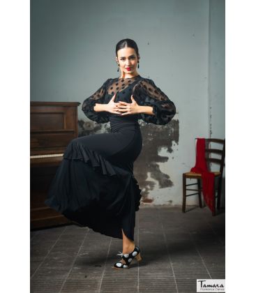 jupes de flamenco femme sur demande - Falda Flamenca DaveDans - Jupe Tanguera - Tricot élastique