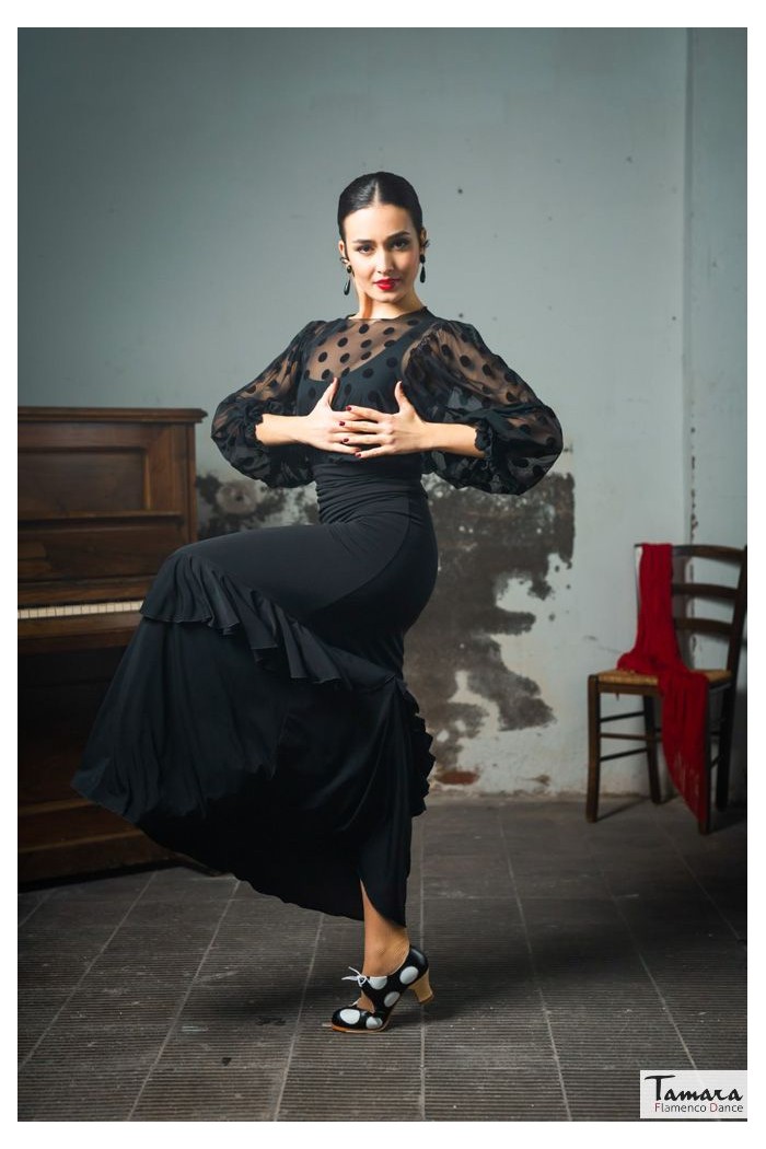  Body/Camiseta flamenca MUJER model Body Bulnes - Tulle and velvet 