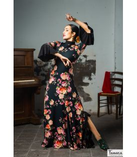 flamenco dance dresses woman by order - DaveDans - Andes Flamenco Dress - Elastic knit