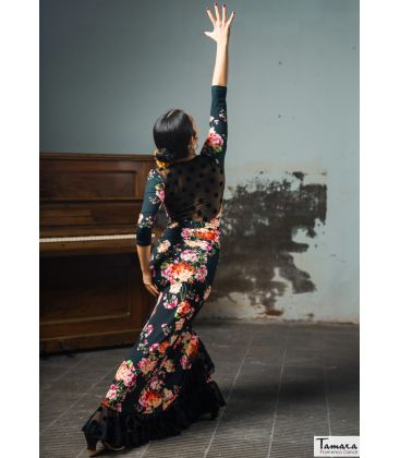 faldas flamencas mujer en stock - Falda Flamenca DaveDans - Falda flamenca Yumbel - Punto y tul elástico