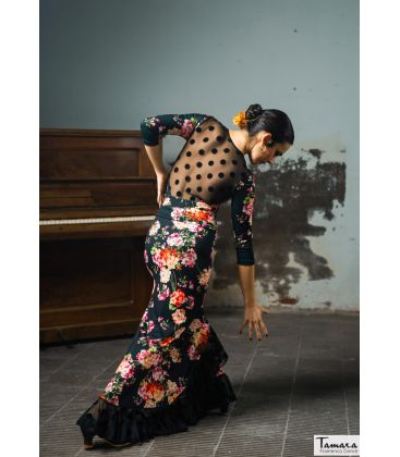faldas flamencas mujer bajo pedido - Falda Flamenca DaveDans - Falda flamenca Yumbel - Punto y tul elástico