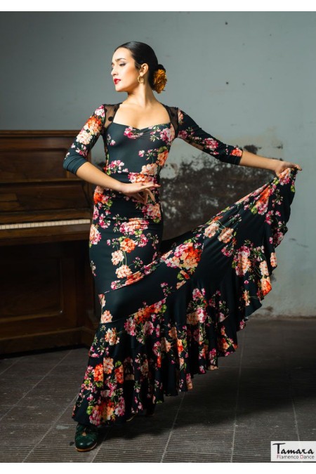 Faldas flamencas MUJER modelo Falda flamenco Maule - Punto y tul elástico 