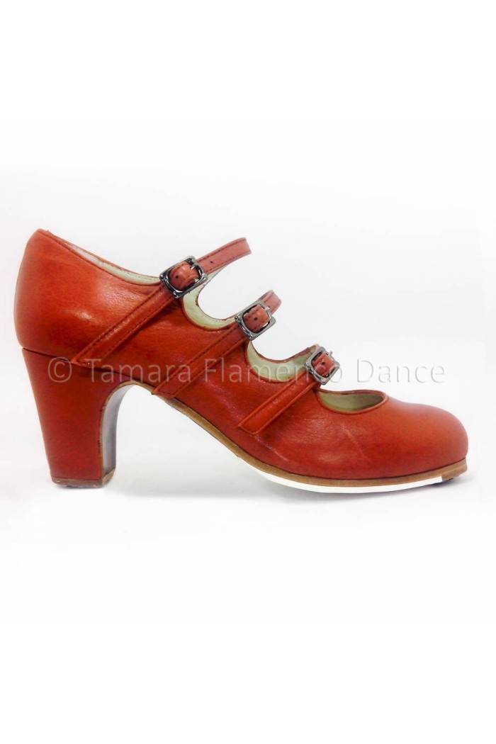 Chaussures professionnelles de flamenco Begoña Cervera modèle Chaussures de flamenco 3 Correas 