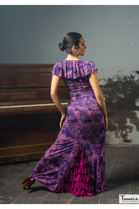 Jupes flamenco FEMME modèle Jupe flamenco Nogales Imprimée - Tricot élastique 