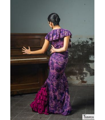 faldas flamencas mujer bajo pedido - Falda Flamenca DaveDans - Nogales Estampada - Punto elástico