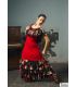 flamenco skirts for woman by order - Falda Flamenca TAMARA Flamenco - Lucia - Elastic knit and crepe