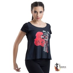 Body/Camiseta flamenca MUJER modelo Camiseta flamenca - Diseño 15 Mangas 