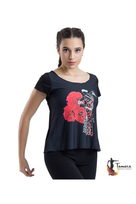 Body/Camiseta flamenca MUJER modelo Camiseta flamenca - Diseño 15 Mangas 