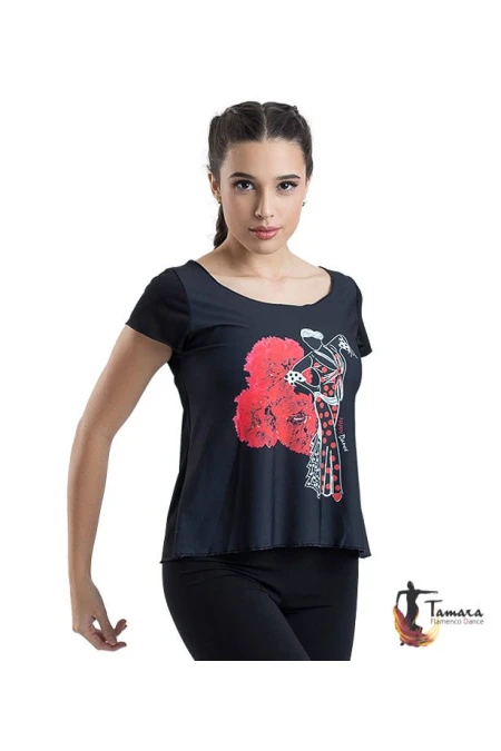  Body/Camiseta flamenca MUJER model T-shirt flamenca - Desing 15 Sleeves 